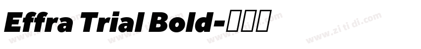 Effra Trial Bold字体转换
